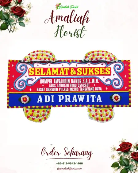 Papan Bunga Ucapan Selamat Grugu